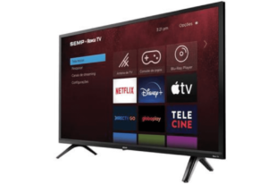 Smart TV Semp 32" Roku LED HD R5500 Wi-Fi Dual Band 3 HDMI 1 USB com Controle por Aplicativo