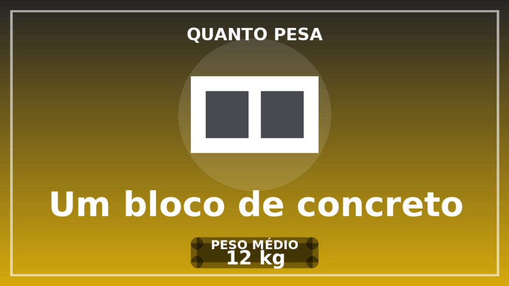 Quanto pesa um bloco de concreto - PLATAFORMAS ÁGEIS